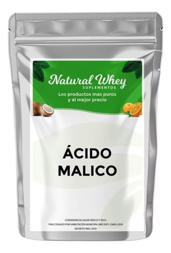 Ácido Málico 500 Gr Puro