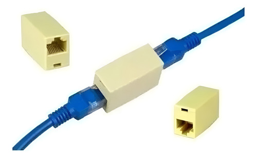 5 Empalme Red Rj45 Cable Utp Internet Hembra Union Extension