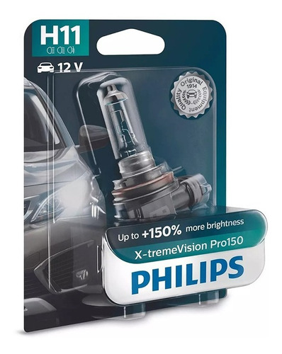 Lâmpada Autmotiva Philips H11 55w X-treme Vision Pro 150%