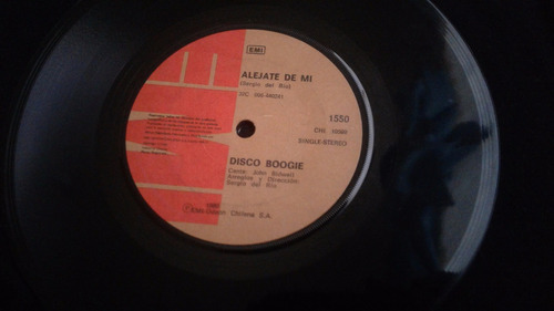 Single Rock Chileno Disco Boogie Alejate De Mi