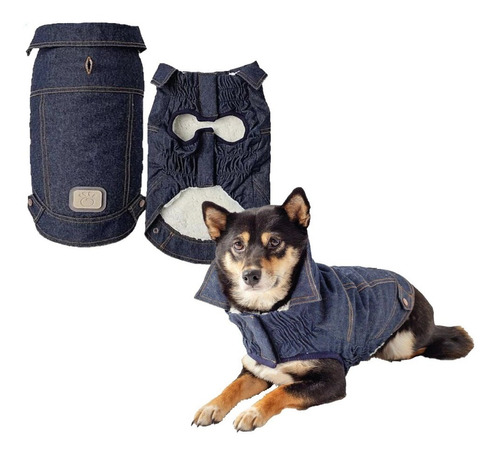 Gfpet Chaqueta De Jeans   Para Perro Talla 2xs