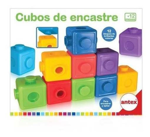 Cubos De Encastre Juego Didactico Original Antex 