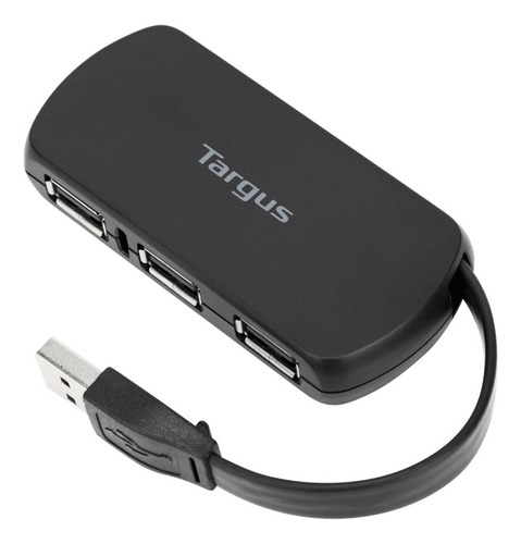 Hub Targus Ach114us 4 Puertos Usb 2.0 480 Mbps Negro