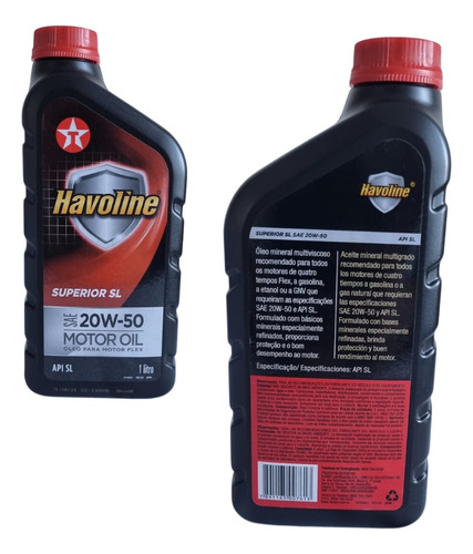 Kit Troca De Oleo Havoline 20w50 + Filtro Chevette Todos