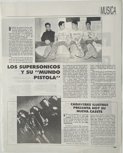 Los Supersonicos Cadaveres, Clipping Revista Rock, R43cr06
