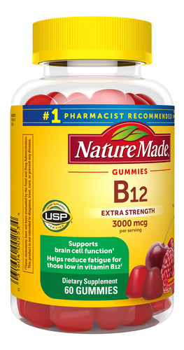 Gomas De Vitamina B12 Nature Made Extra Strength 3000 Mcg