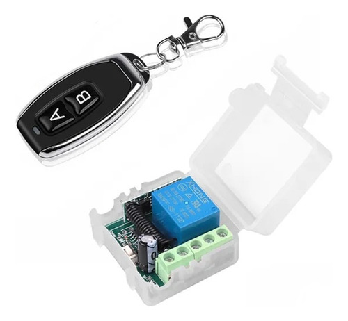 Módulo Relé Rf 1ch 12v 433mhz + Control Remoto Luces Portón