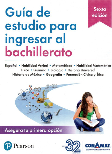 Conamat  - Guía De Estudio Para Ingresar Al Bachillerato - 