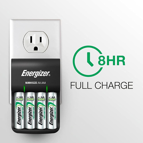 Cargador Energizer Universal Con 2 Pilas Aa Recargables