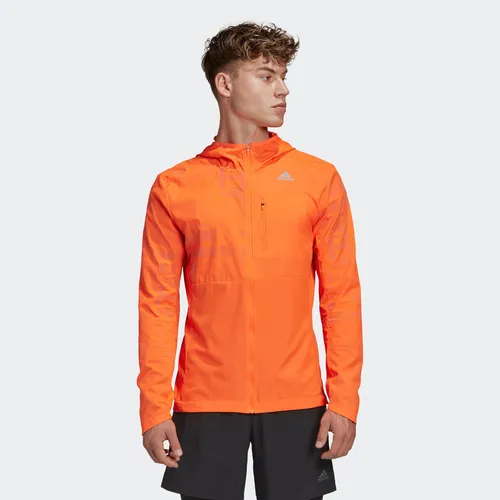 Campera Reflectante Own The Run Naranja adidas