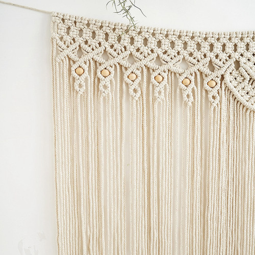 Colgante De Pared De Macramé Boho, Tapiz De Macramé, Algodón
