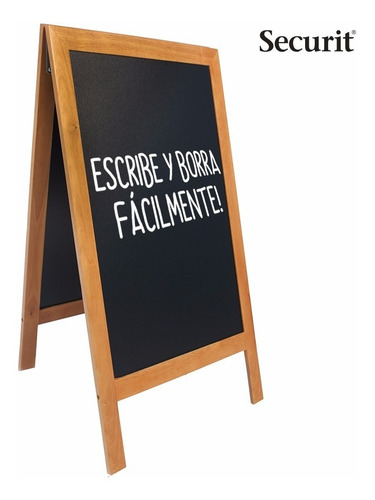 Pizarra Caballete P/exterior Teca 70x120cms Pizarron Securit