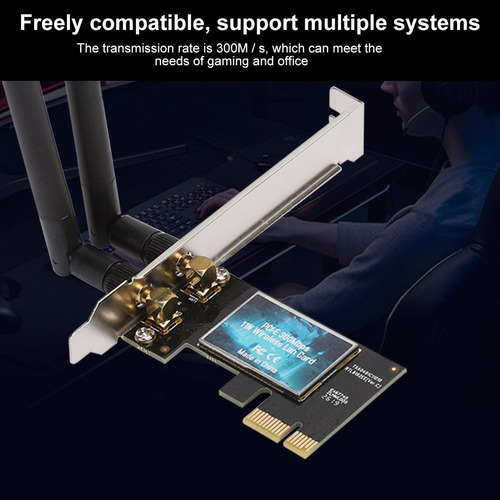 Adaptador De Placa De Rede Sem Fio Edup Ep-9626 300mbps Pci-