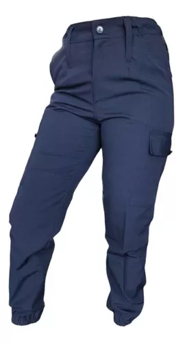 Pantalón elegante, azul, cónico y elástico - PN571