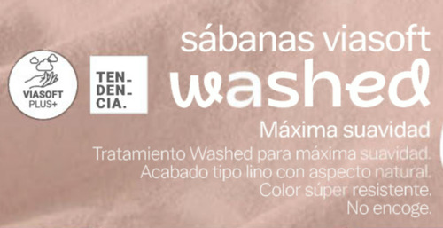 Juego De Sabanas Viasoft Washed Matrimonial Sweet Pink Rosa Vianney Super Suaves Y Frescas