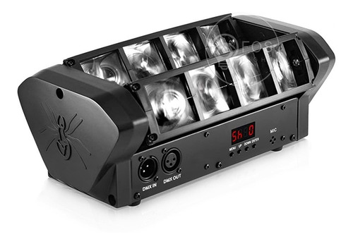 Kit 8 Mini Moving Spider Beam 8 Leds Osram Rgbw 5w Strobo