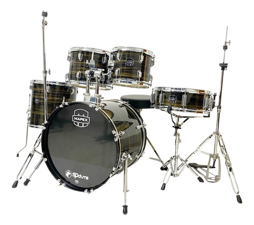 Bateria Acústica Completa Mapex Prodigy Modelo Novo C/ Banco