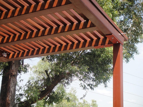 Cuadrado Pérgola Decorativo 2x2 Zeromadera (2 Pzas 1.5mts) Color Tacuba