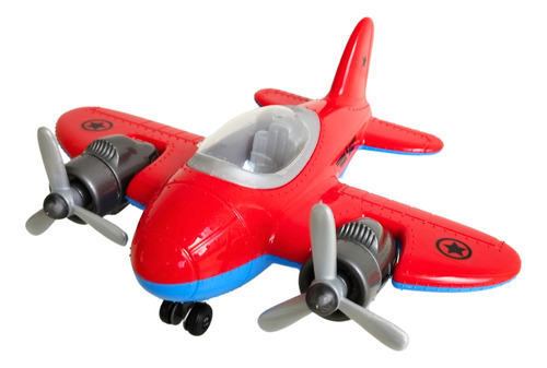 Kit Resgate: Avião + Barco Com Acessórios Brinquedo Infantil