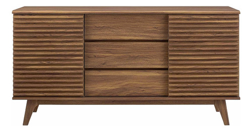 Modway Render Mueble Moderno De Mediados De Siglo Para Mesa Nuez