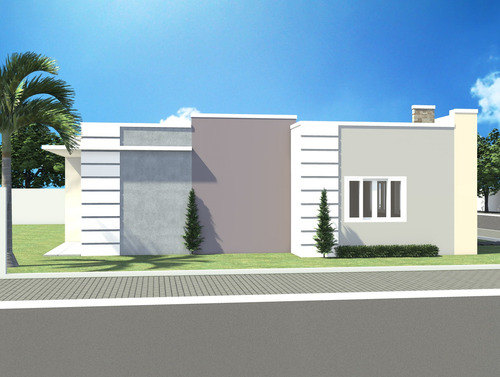 Projeto Arquitetônico Af 2 Quartos +1 Suíte 100m² Lote 13x16