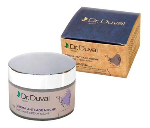 Crema Facial Natural Vegana Anti-age Noche Dr. Duval X 50g 