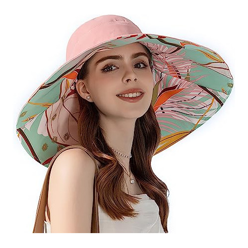 Moveif Sombrero Para El Sol Para Mujer, Ala Ancha De 7 Pulga