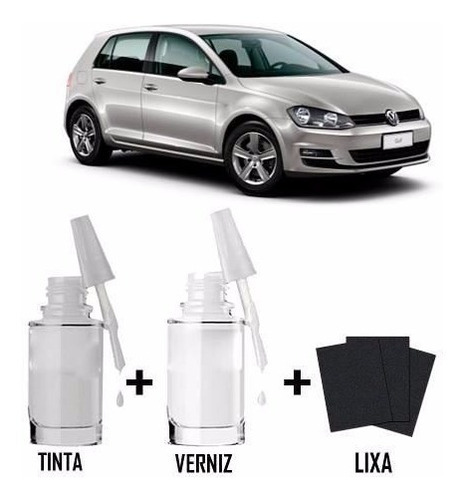 Tinta Tira Risco Automotivo Volkswagen Prata Egito