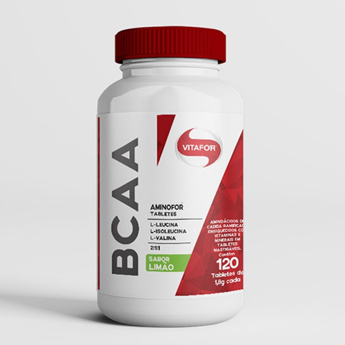 Aminofor Bcaa - 120 Tabletes Limão - Vitafor