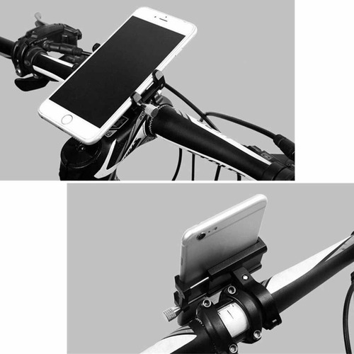Soporte Teléfono Celular 360 Aluminio Metal Moto O Bicicleta