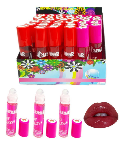 Brillo Para Labios Frutal Lip Gloss Set X3 Unidades