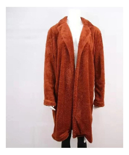 Abrigo De Felpa Teddy Bear Abrigado De Mujer