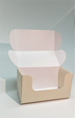 Imagen 2 de 5 de Caja 1 Pieza Chica P/3 Macarons Alfajor 11x6x6cm (x50u) 209