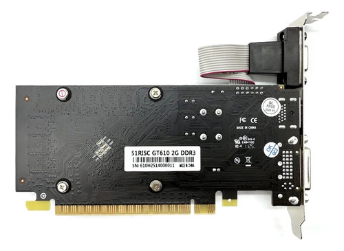 Tarjeta Gráfica Ultrarrápida Gt610 2gb 64bit Ddr3 810/600
