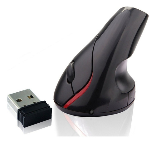 Mouse Vertical Optico Inalámbrico Portátil 6d Receptor Usb