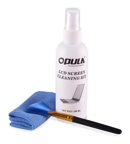 Limpia Lcd 3 En 1 Kit Spray + Paño + Pincel 