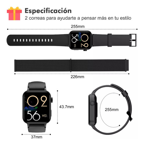 Reloj Inteligente Smart Watch BAOLUBAO Modelo R30 Pro De 1.85´ Smartwatch Mujer Hombre Smartwatch Asistente De Voz