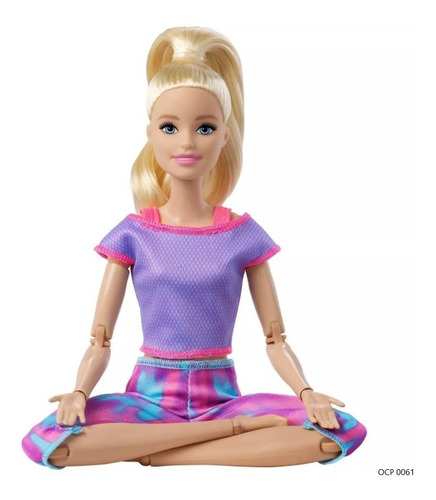 Imagem 1 de 9 de Barbie Feita Para Mexer Loira Articulada To Move Rosa Ms