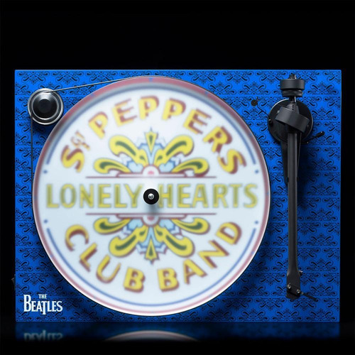 Tocadiscos Pro-ject Essential Iii Sgt. Pepper's, Om10, color azul/blanco