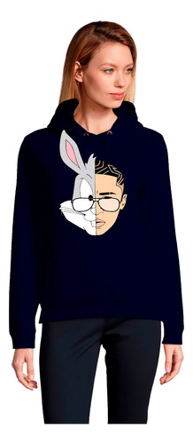 Poleron Dama/unisex Estampado Diseño Bad Bunny Bugs