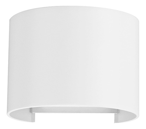 Aplique Muro Pared Doble Led Semi Circular Blanco 6w