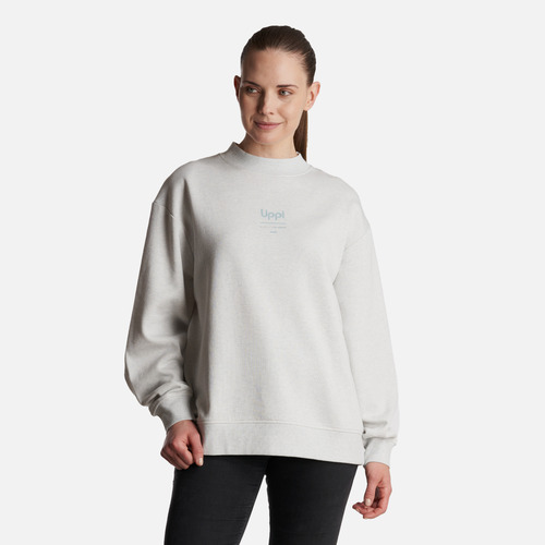 Poleron Mujer Ulmo Mid Point Crewneck Sweatshirt Gris Lippi