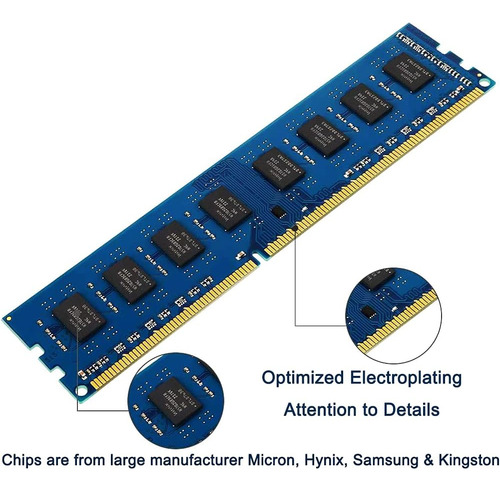 Duomeiqi Kit 8gb ( 2x 4gb ) Ram Ddr3 1600mhz Cl11 Udimm