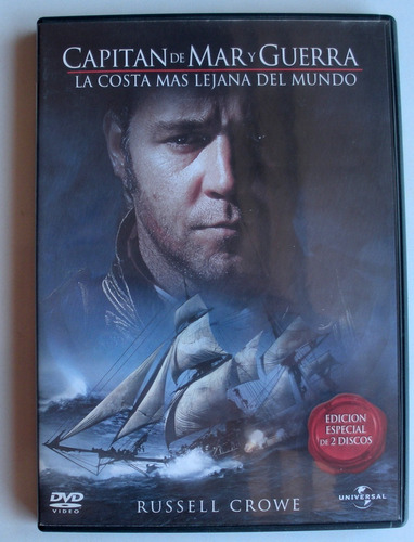 Dvd Capitan De Mar Y Guerra  Russell Crowe  2 Dvd Castellano