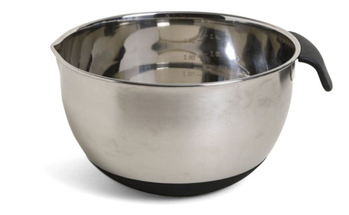 Bowl De Acero Y Mangas De Silicona 22 Cm