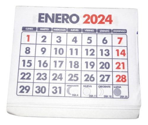 Taco Calendario Mini Año 2024 (100 Unidades)