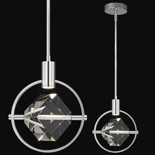 Lámpara Candil De Techo Moderna Elegante Cuadrado De Cristal