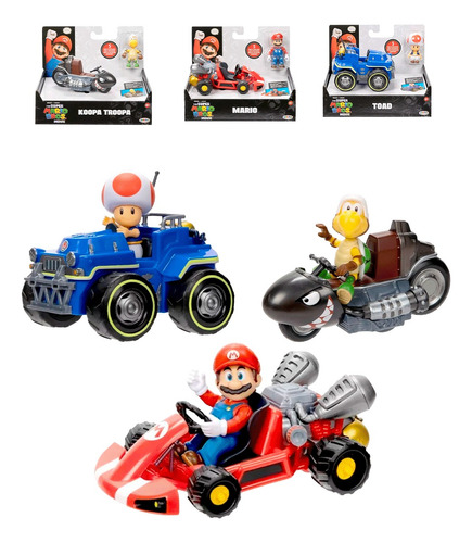 Super Mario Kart Vehiculo Friccion Jakks Nintendo Original