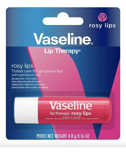 Vaseline Lip Therapy Rosy Lips En Barra 4.8 Grs