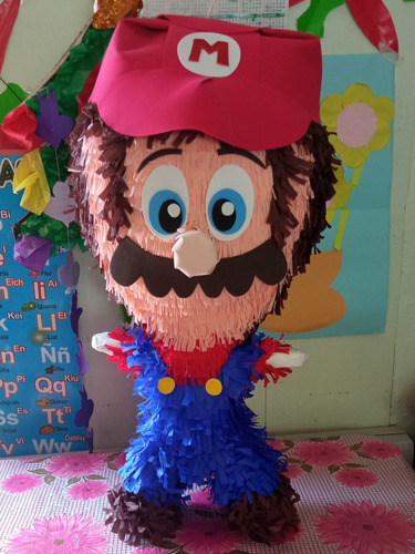 Piñatas Para Niño Mario Bros /70 Cm Envío Gratis 